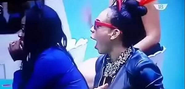  Big Brother Naija Cocoice Bares Her Boobs, Breastfeeds Bassey